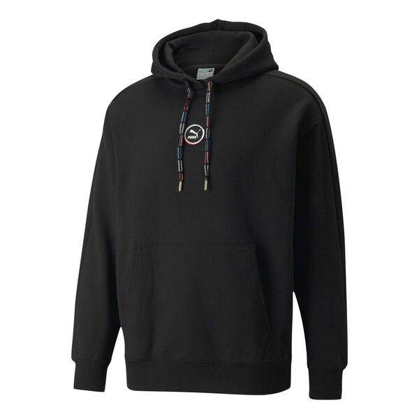 

Толстовка circle logo hoodie 'black' Puma, черный