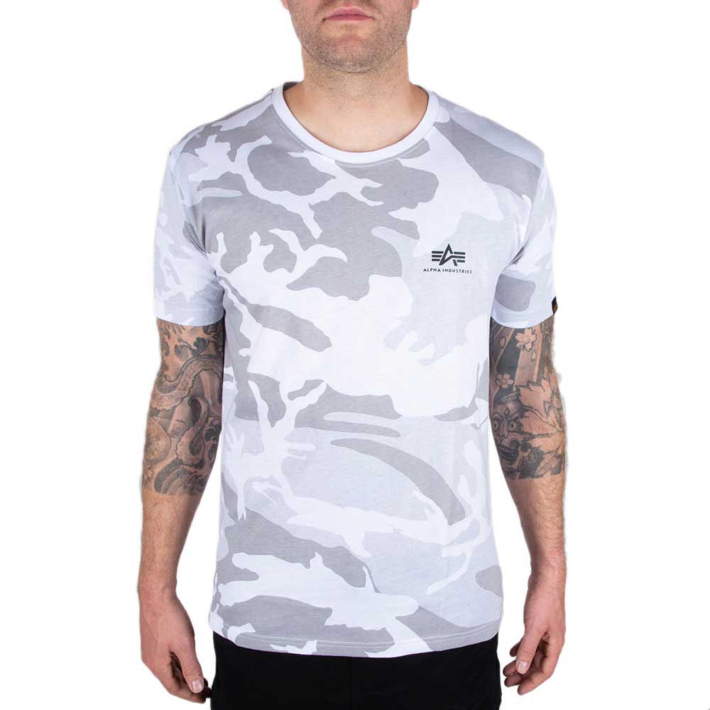 

Футболка Alpha Industries Backprint Camo, серый