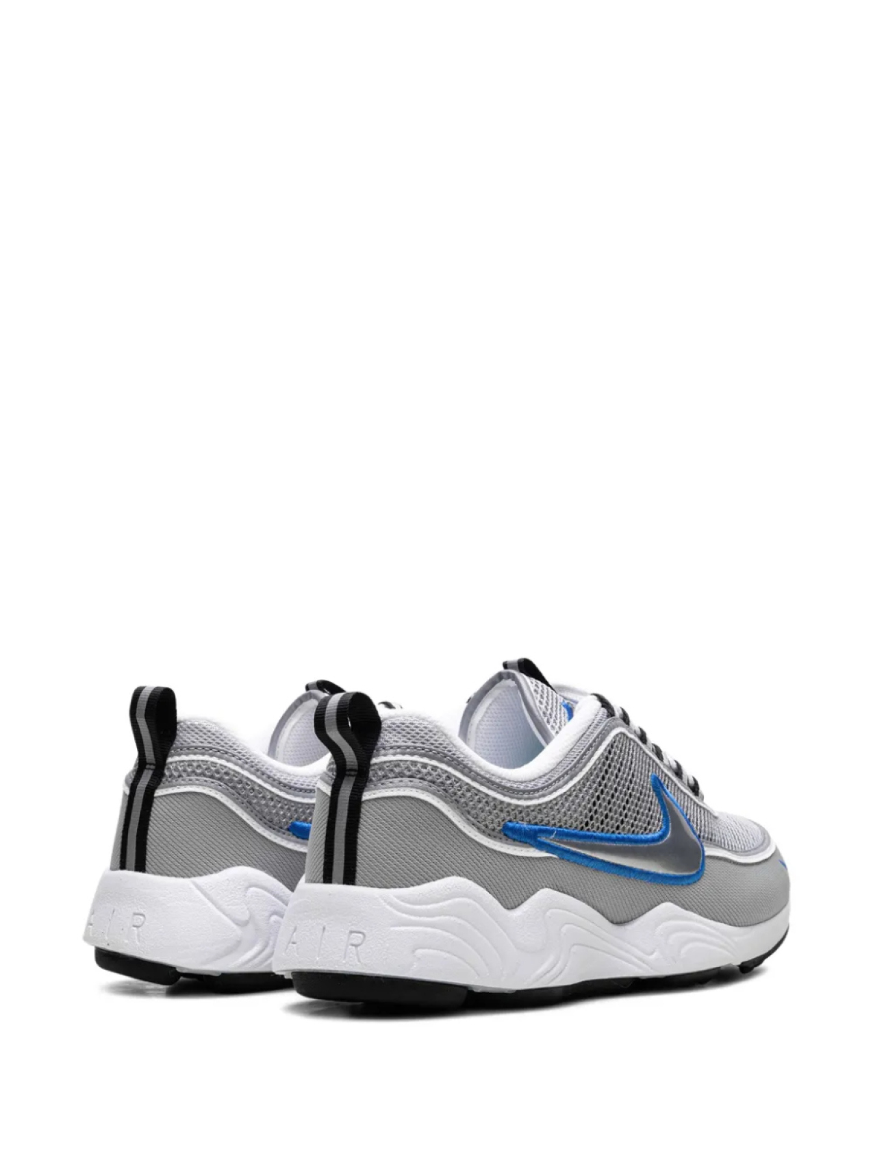 Кроссовки Zoom Spiridon «Metallic Silver/Signal Blue» Nike, серый — фото 3