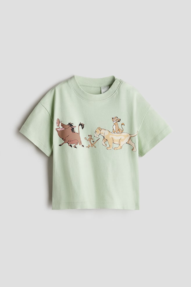 

Футболка из хлопка с принтом H&M, мультиколор