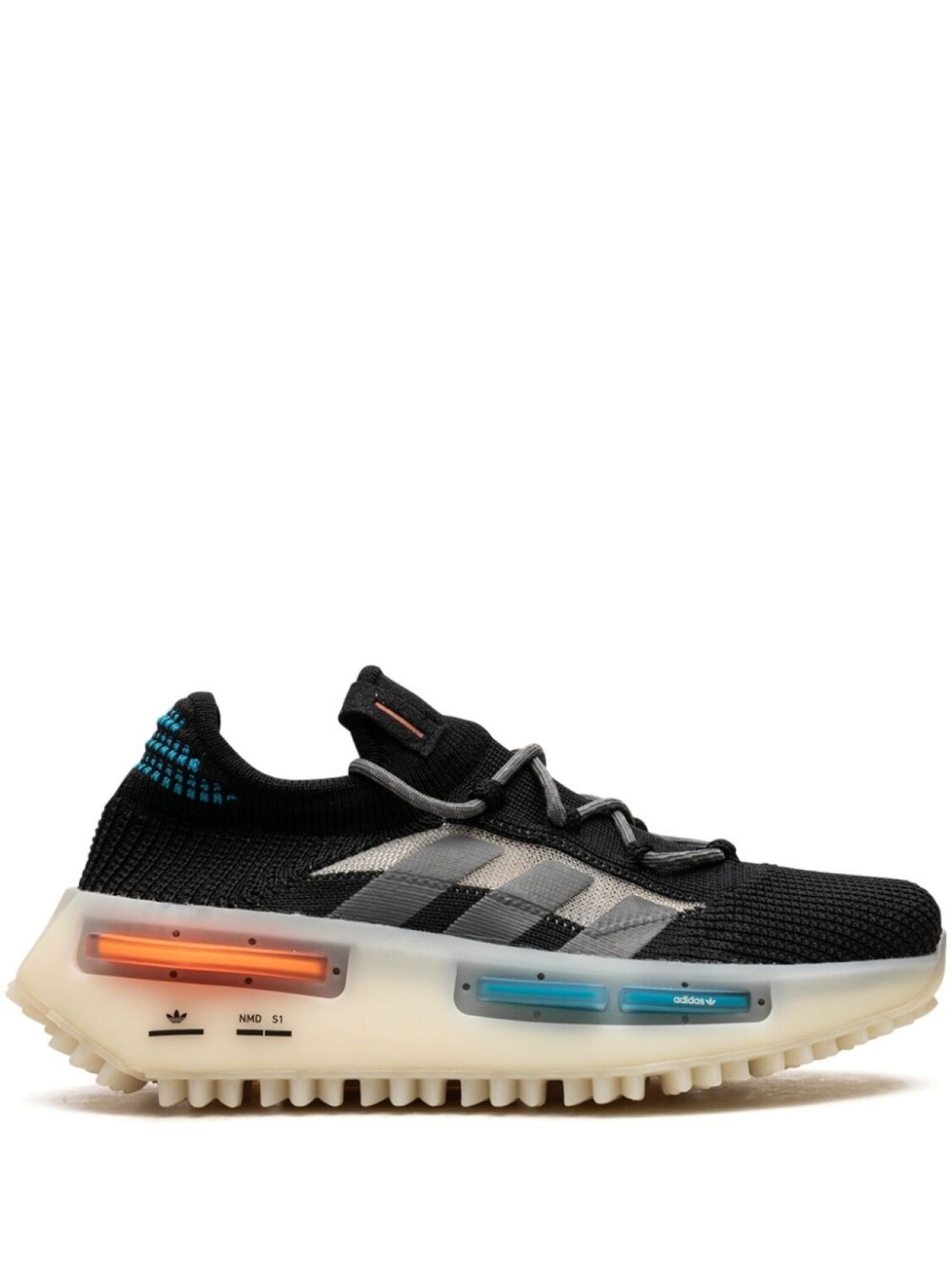Кроссовки NMD S1 Core Black Blue Orange Adidas, черный