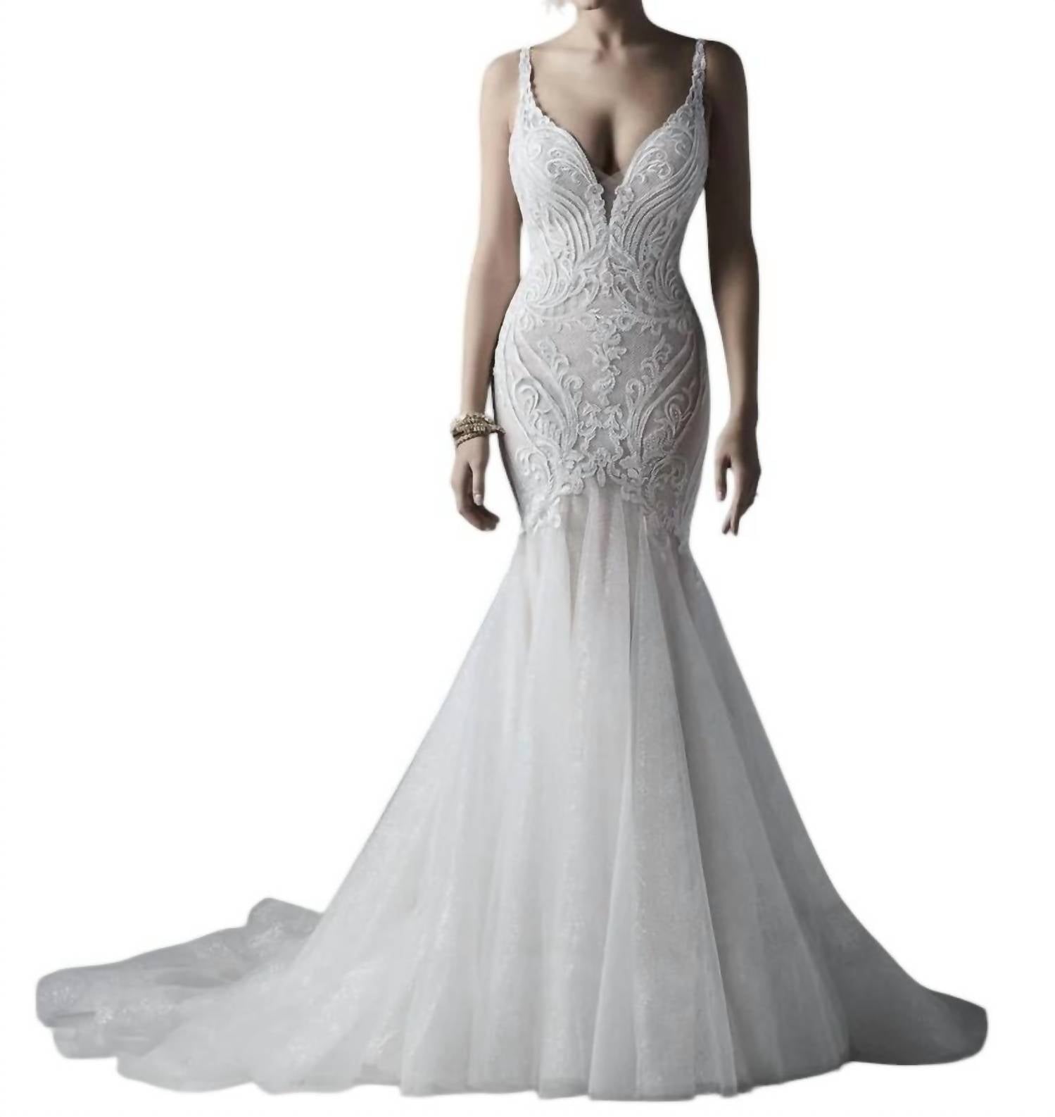

Свадебное платье Эммануэль цвета слоновой кости/телесного цвета Sottero and Midgley
