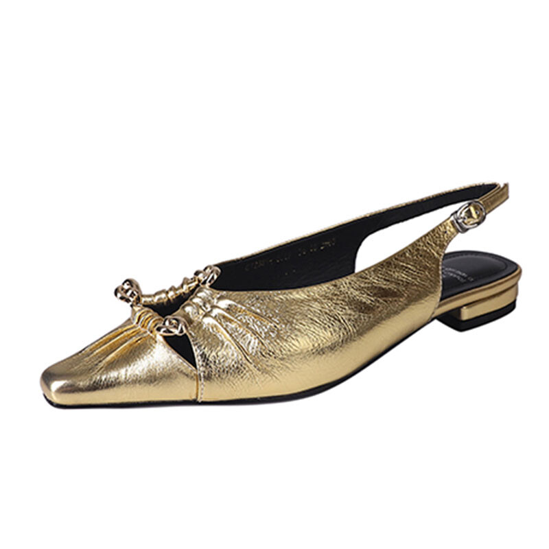 

Туфли женские повседневные Women's Casual Shoes Women's Flowerskam, золотой