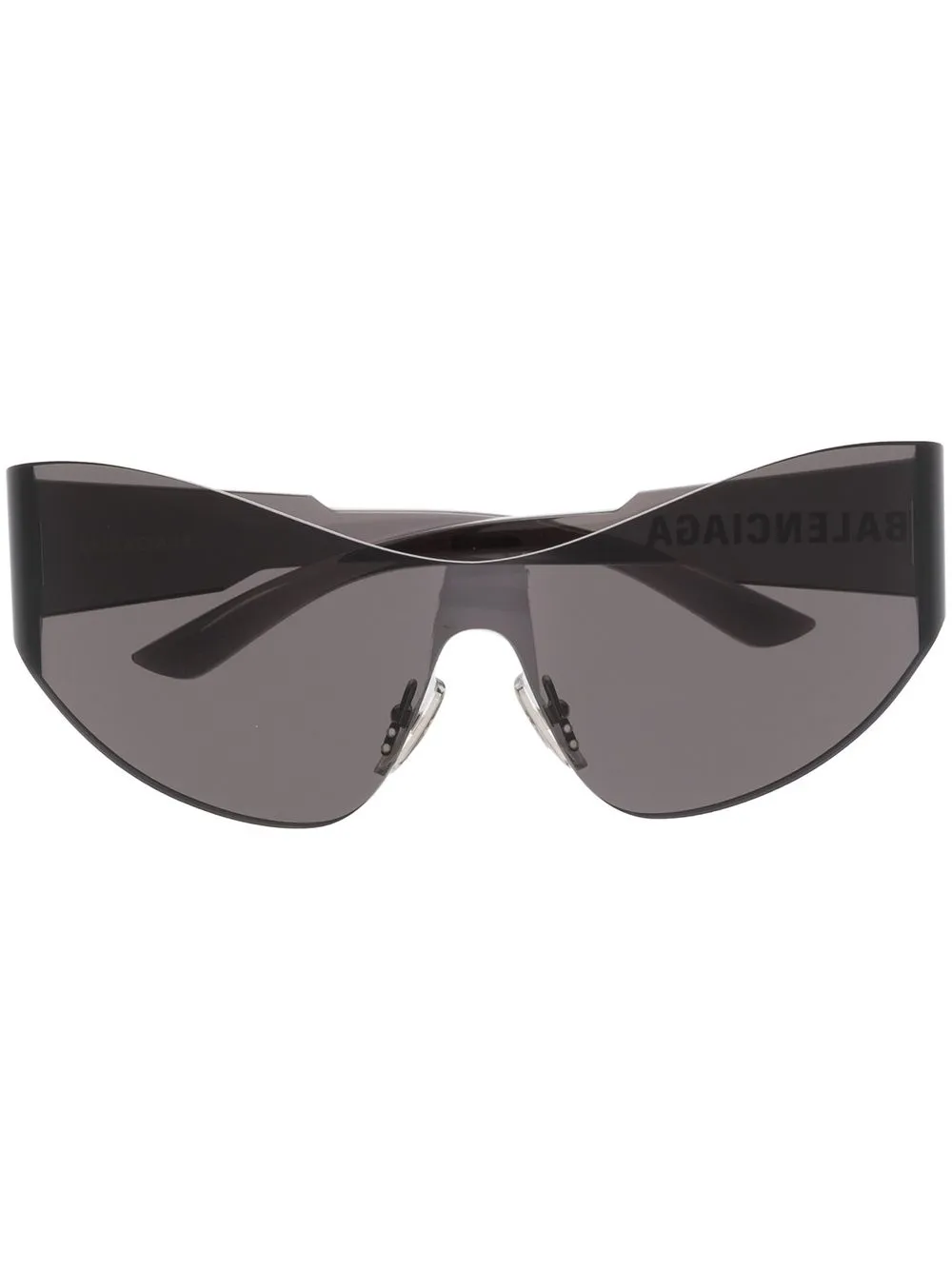 

Солнцезащитные очки в прозрачной оправе Balenciaga Eyewear, черный