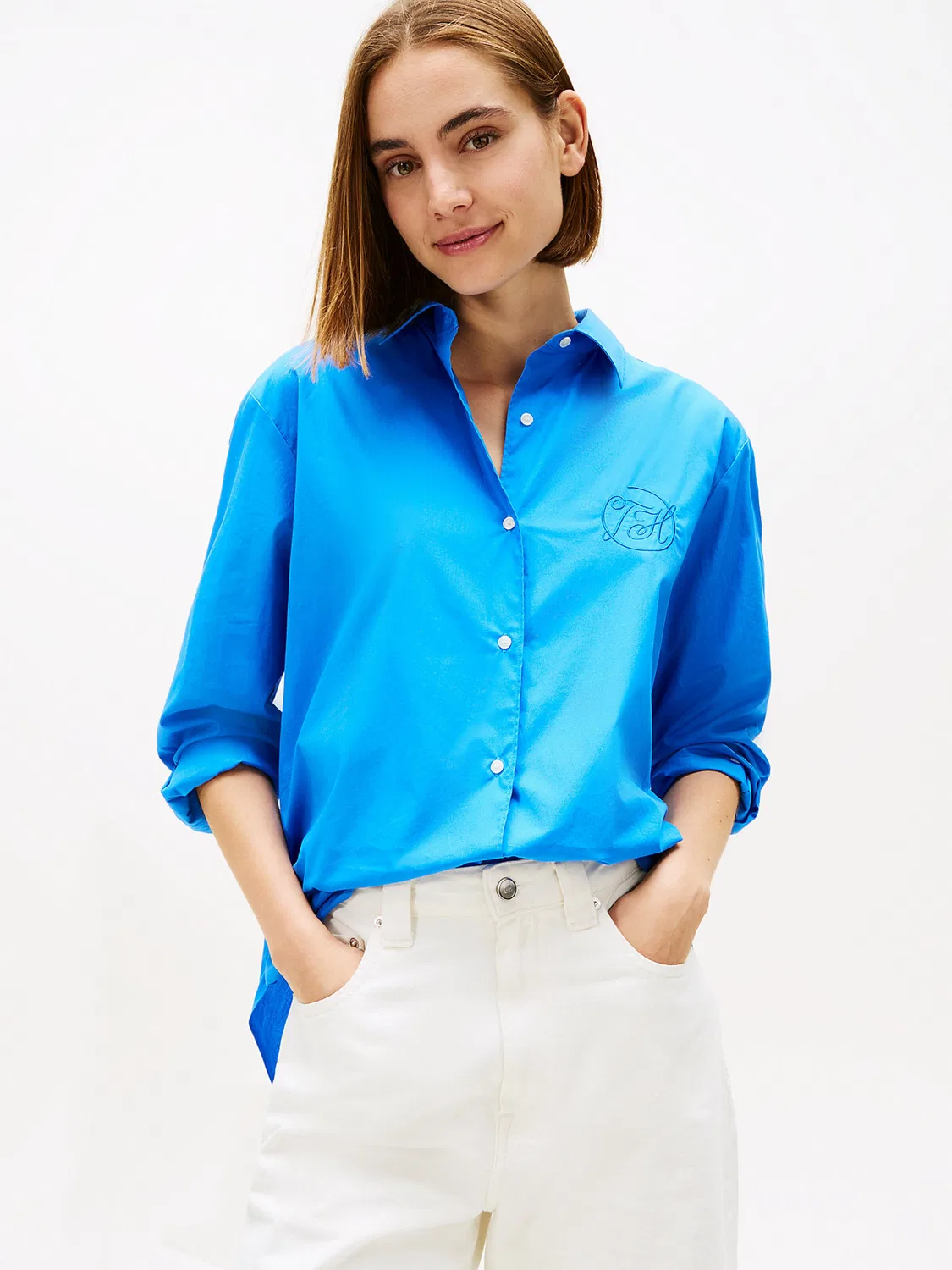 Блузка Tommy Hilfiger, Sky Blue — фото 2