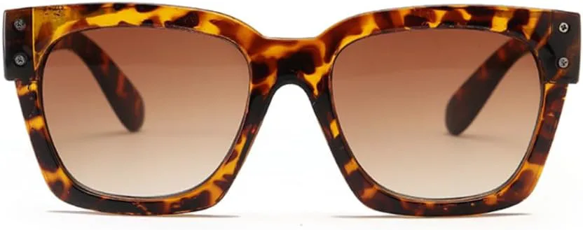 

Ретро-модные солнцезащитные очки для женщин и мужчин, классические винтажные солнцезащитные очки с защитой от УФ-излучения UV400 для активного отдыха SZVVBKK, Leopard