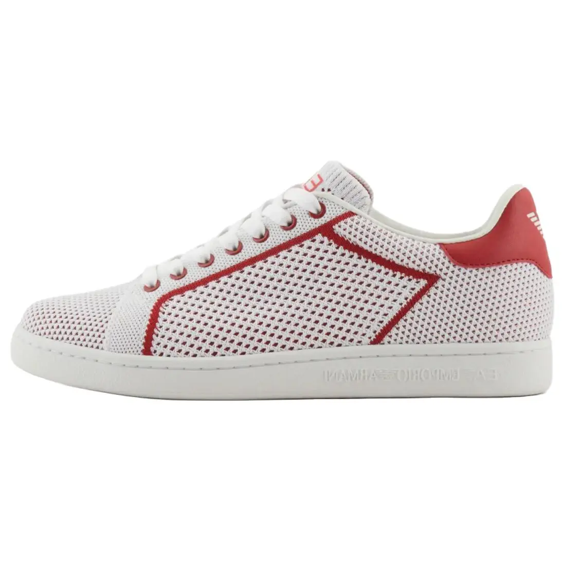 

Кроссовки EMPORIO ARMANI EA7 Tennis Shoes Unisex Low-top White/Red, белый/красный