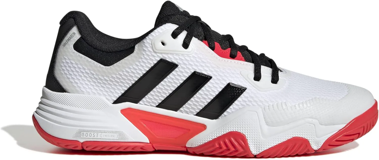 Мужские теннисные кроссовки Adidas Solematch Control 2, белый/черный/металлик — фото 2