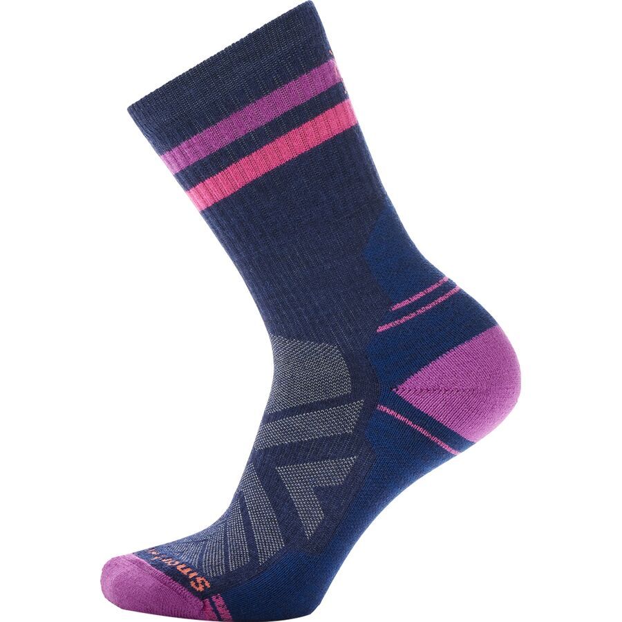 

Женская футболка Performance Hike Light Cushion Tube Stripe Crew Smartwool Smartwool, Deep Navy/Power Pink