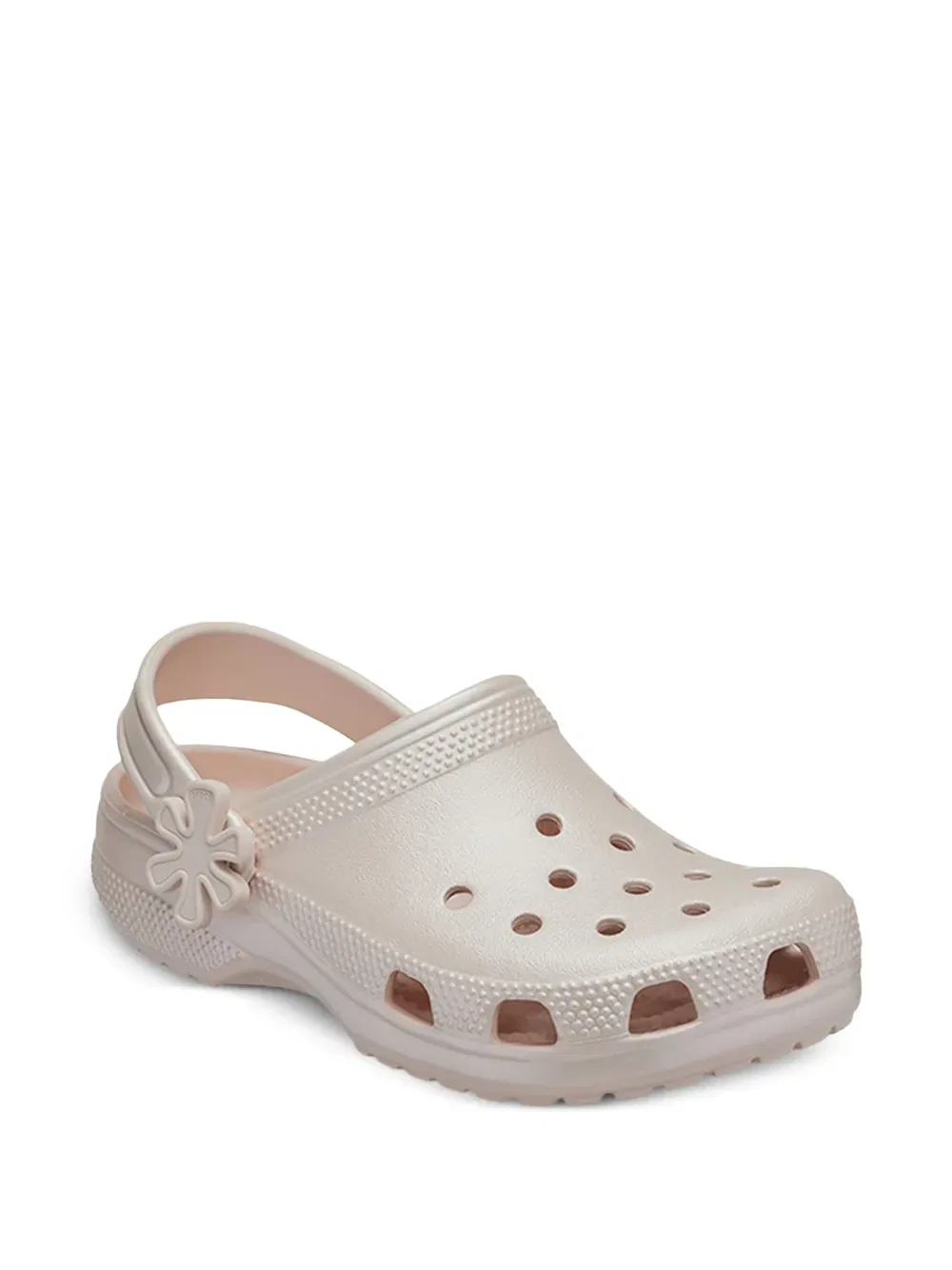 Классические сандалии с жемчужным блеском Crocs Kids, розовый — фото 3