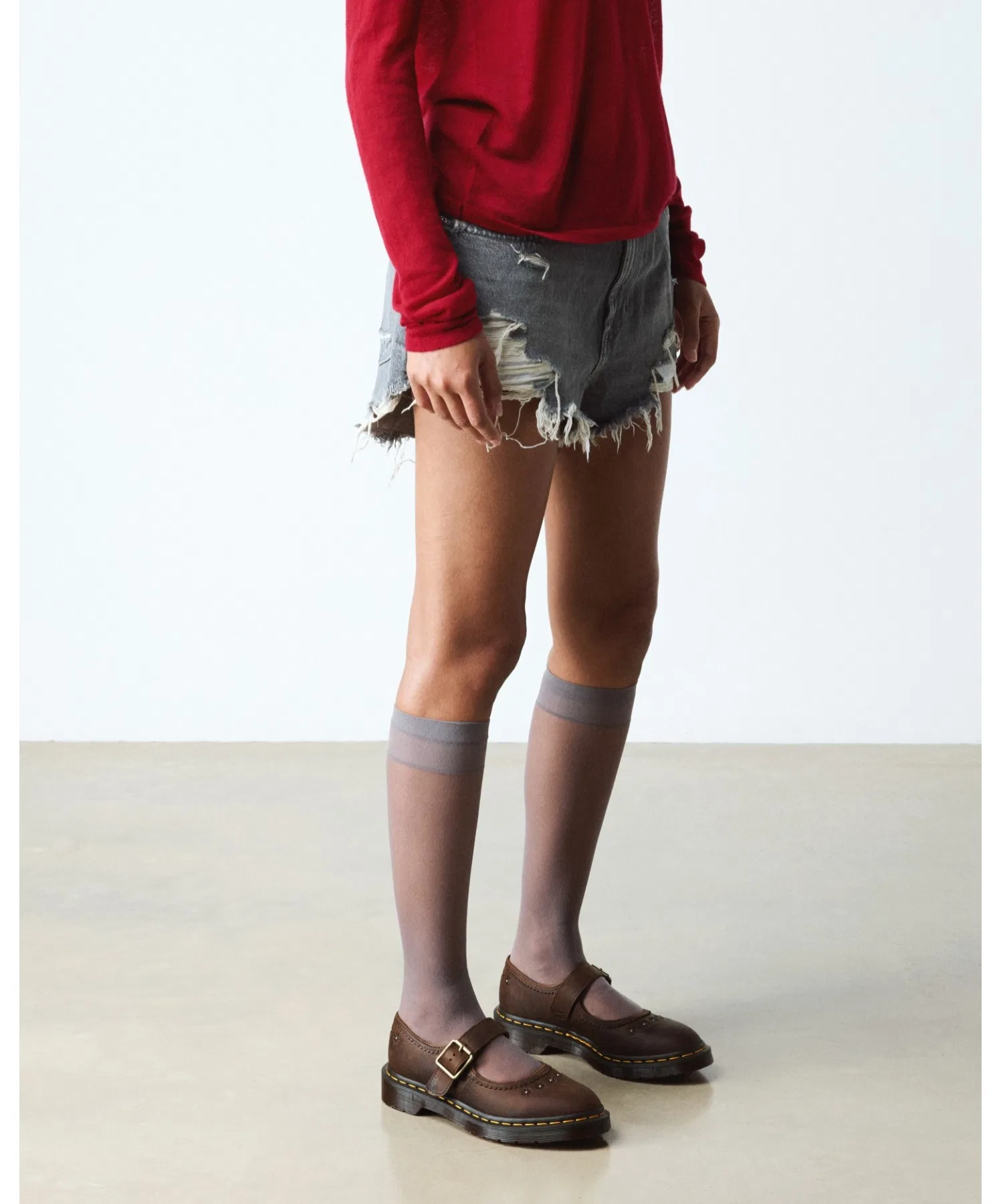 Мужские туфли Dr. Martens MARY JANE с цветочным узором коричневые — фото 4