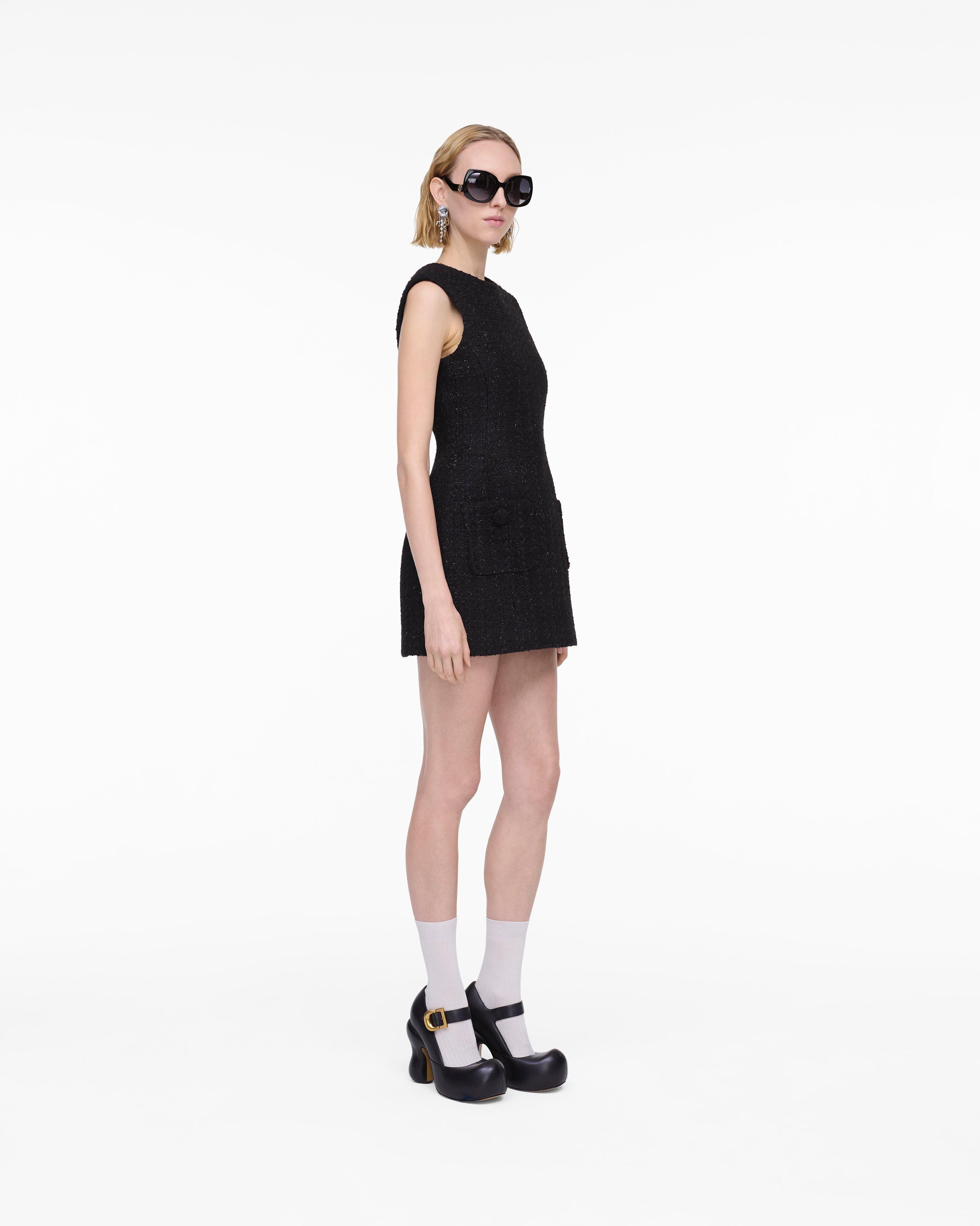 

Скульптурное твидовое платье Marc Jacobs, черный