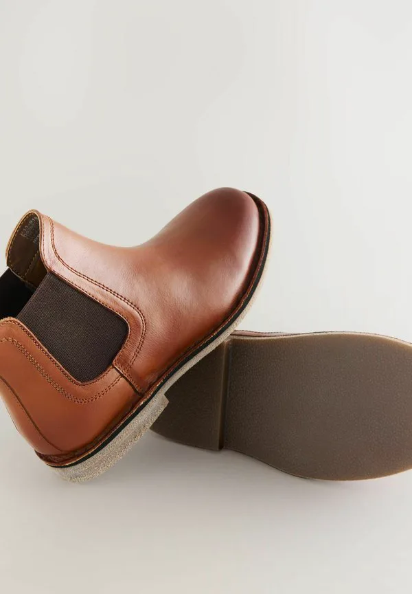Ботинки челси с широкой колодкой, классические ботильоны Next, Tan Brown — фото 3