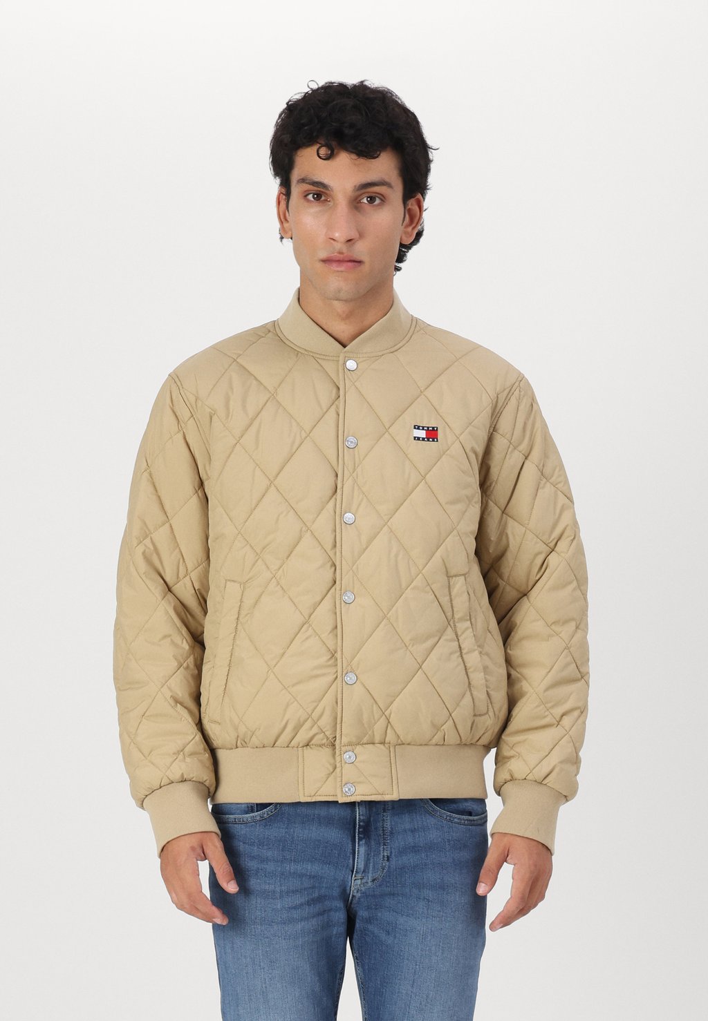 

Куртка-бомбер QUILTED Tommy Jeans, бежевый