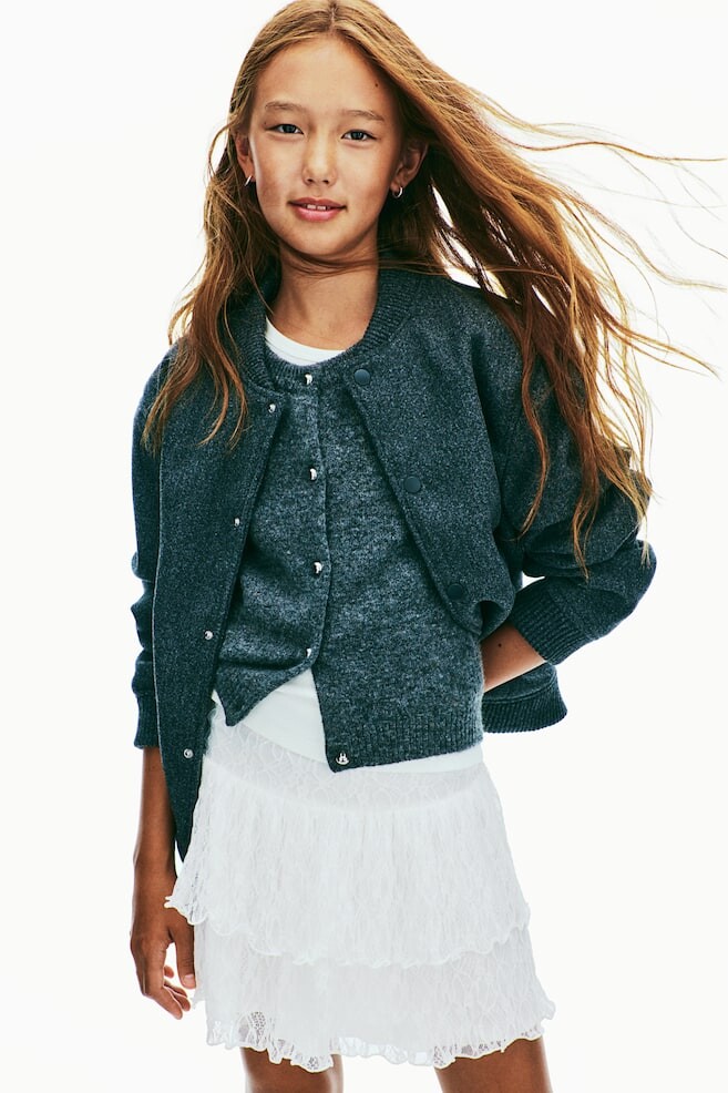 

Юбка с воланами из кружева H&M, белый
