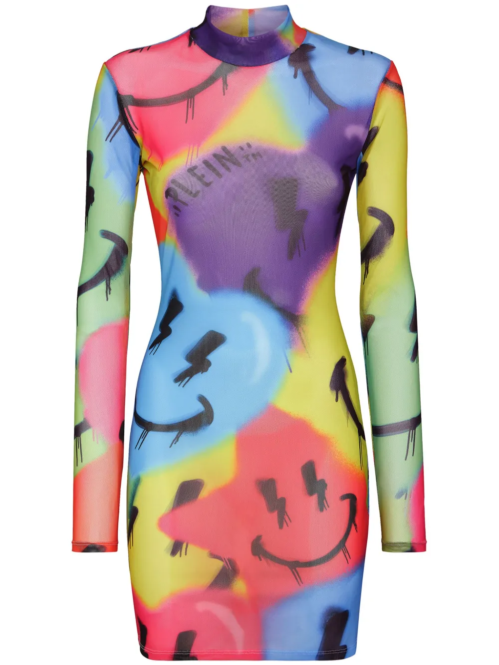

Платье мини LS Smile с логотипом Philipp Plein, фиолетовый