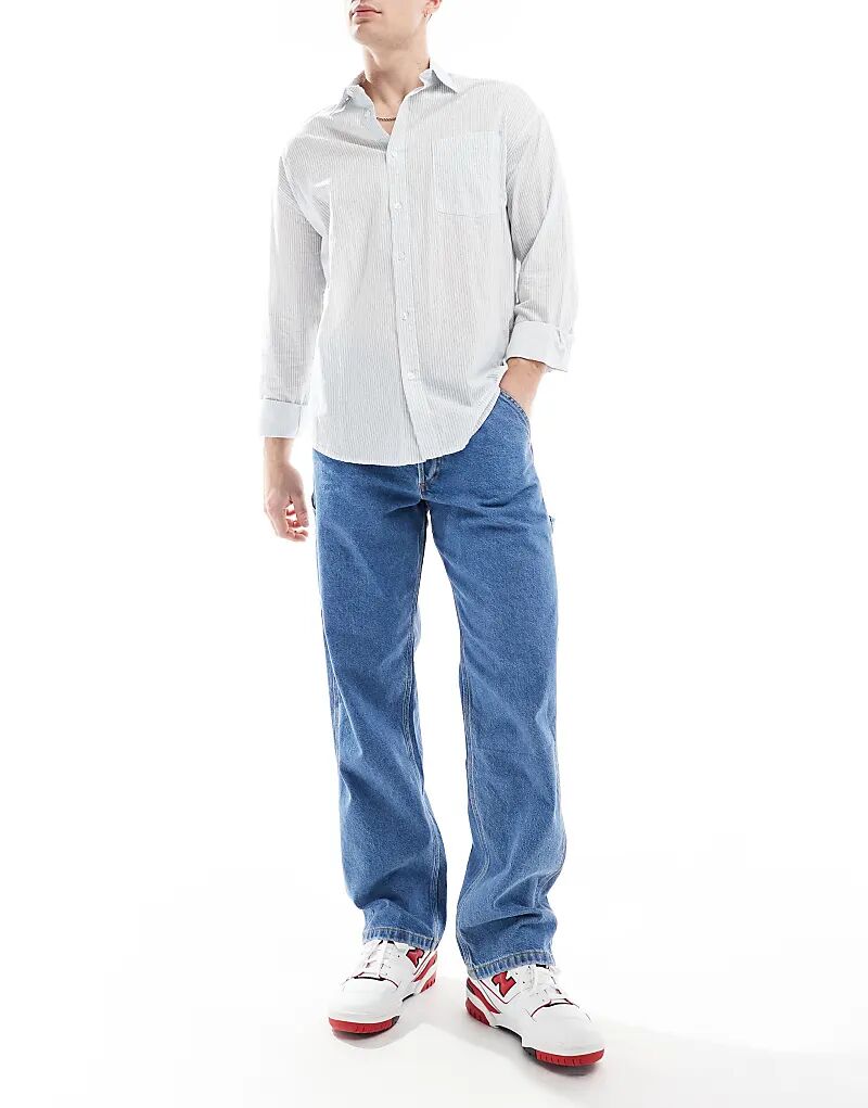 

Джинсы Eddie свободные плотницкие, средне-синего цвета Jack & Jones