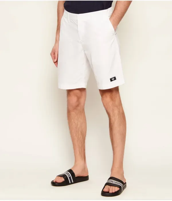Шорты regular fit Emporio Armani, белый — фото 3