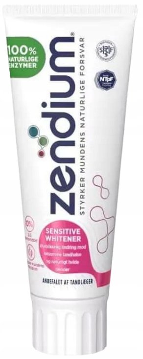 

ZENDIUM Sensitive Whitener 75 мл зубная паста для чувствительных зубов с энзимами