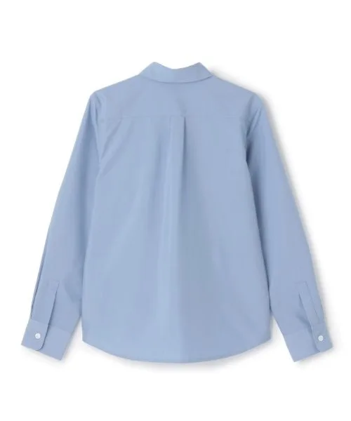Детская рубашка с угольным воротником Pom Ponette Junior Saxe Blue — фото 2