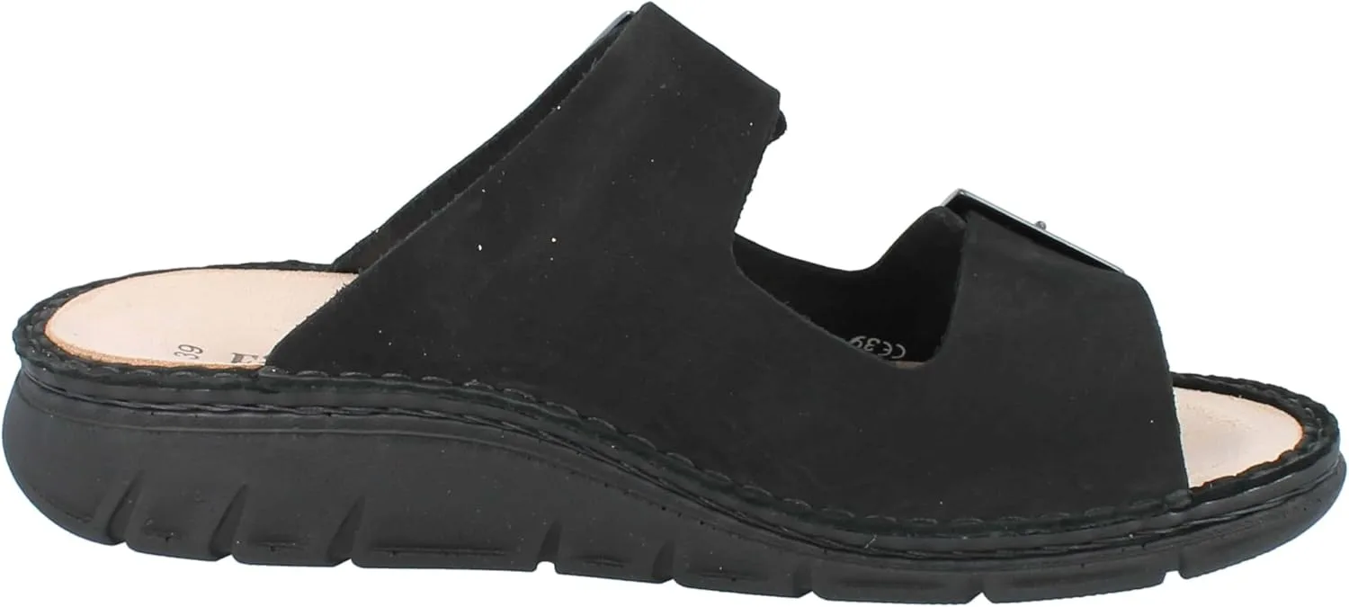 Мужские и женские туфли Finn Comfort FINNCO Cayman Soft, черные, из нубуковой кожи — фото 4