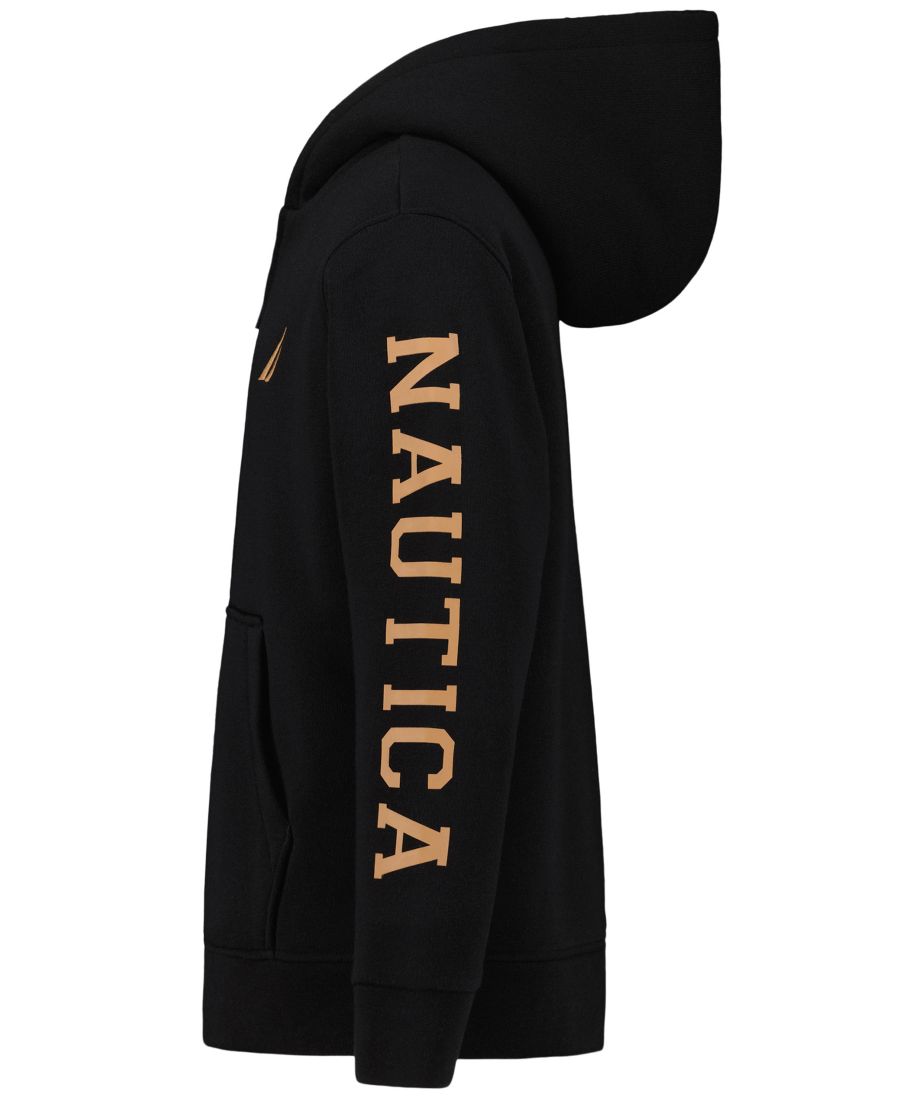 Детская толстовка на молнии Sherpa, размеры 8-20 Nautica, True Black — фото 2