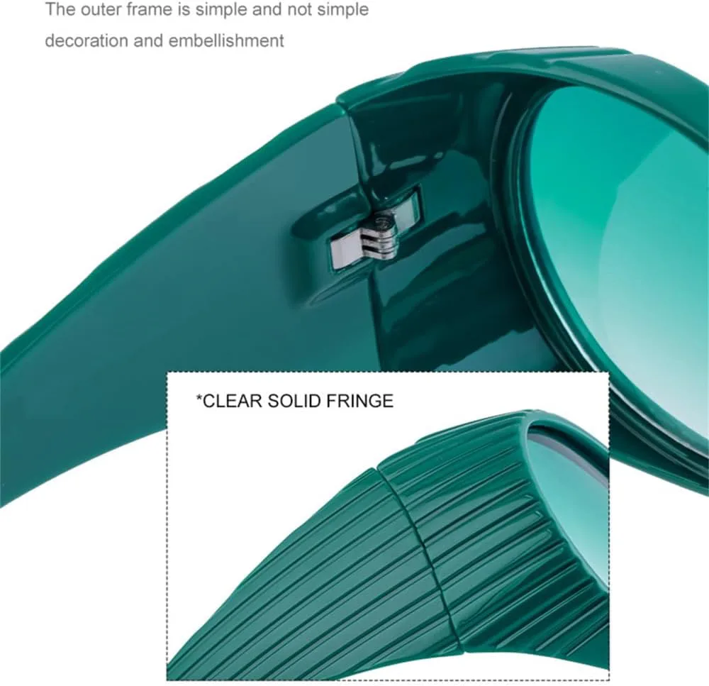 

Большие круглые солнцезащитные очки в стиле стимпанк для женщин, ретро-очки с обтекаемой формой, солнцезащитные очки в стиле панк с крупной оправой HDUBFY, 5