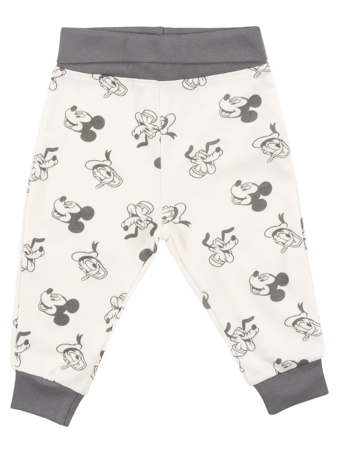 Брюки детские с принтом Disney Mickey Mouse, белый/серый — фото 3