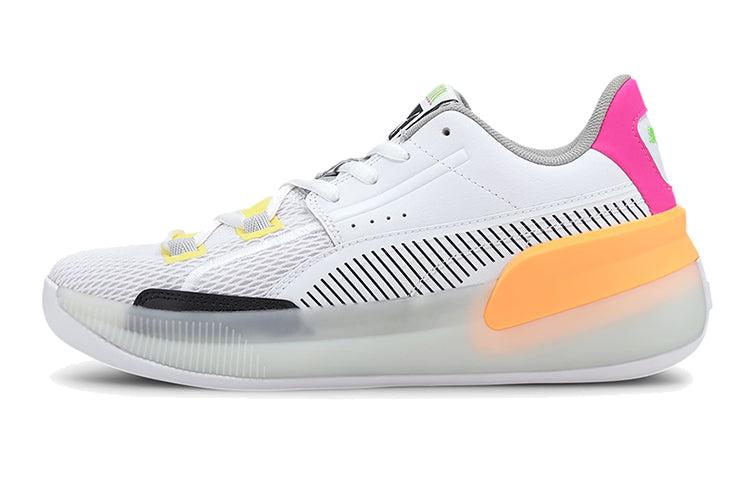 Кроссовки PUMA Clyde Hardwood Retro Fantasy 'White Pink Orange' 194165-01 — фото 2