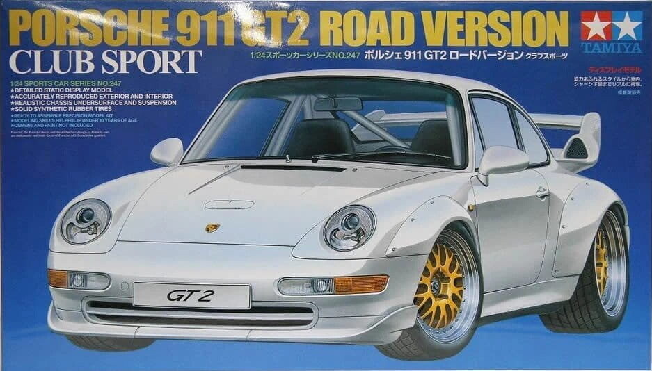 

Конструктор Tamiya 24247 1:24 Porsche 911 GT2 Road Version Club Sport