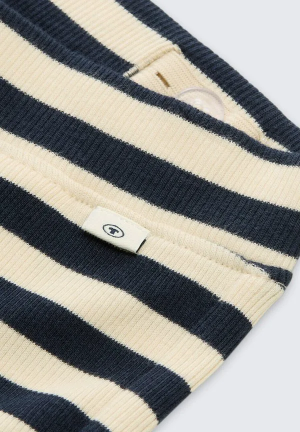 Расклешенные брюки-леггинсы mit streifenmuster Tom Tailor, Dark Blue/Off White Stripe — фото 3