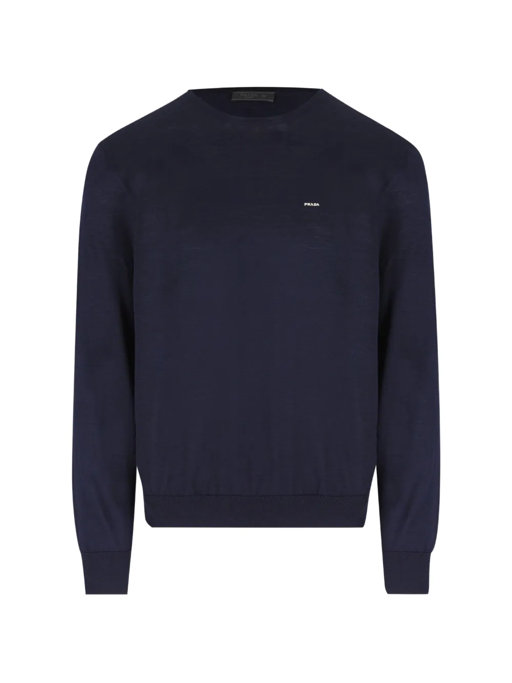

Свитер с вышитым логотипом Prada, синий