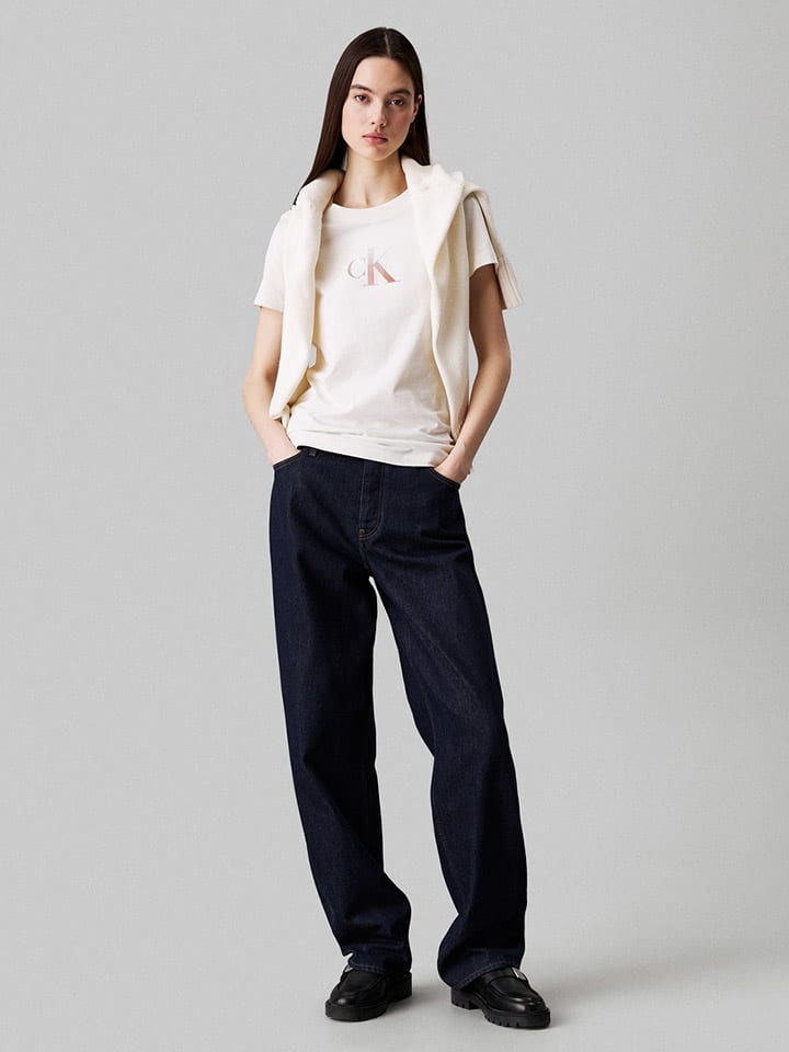 

Футболка CALVIN KLEIN JEANS, кремовый