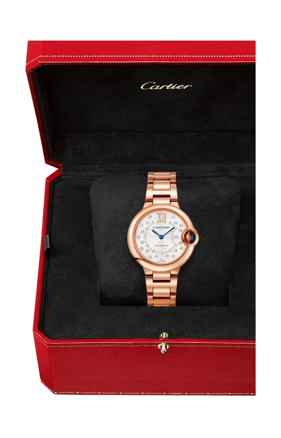 BALLON BLEU DE CARTIER 33 ММ, АВТОМАТИЧЕСКИЕ, РОЗОВОЕ ЗОЛОТО - WGBB0054, золотой — фото 2