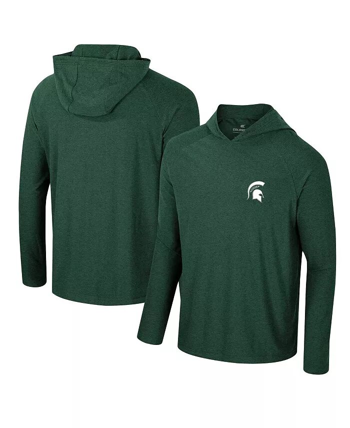 

Мужская зеленая футболка-реглан с длинным рукавом Michigan State Spartans Cloud Jersey Hoodie Colosseum