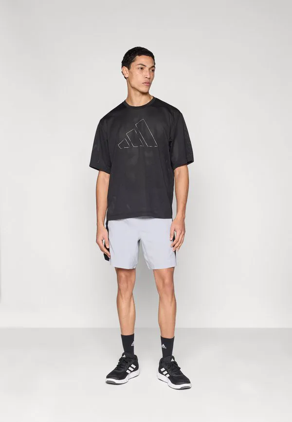 Технологическое приложение, короткие спортивные шорты Adidas Performance, Halo Silver-Coloured/Black/Reflective Silver-Coloured — фото 2