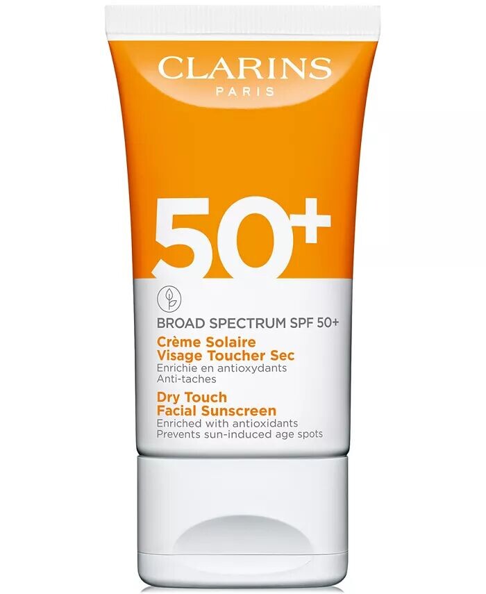 Солнцезащитный крем для лица Dry Touch широкого спектра SPF 50+, 1,7 унции Clarins — фото 4