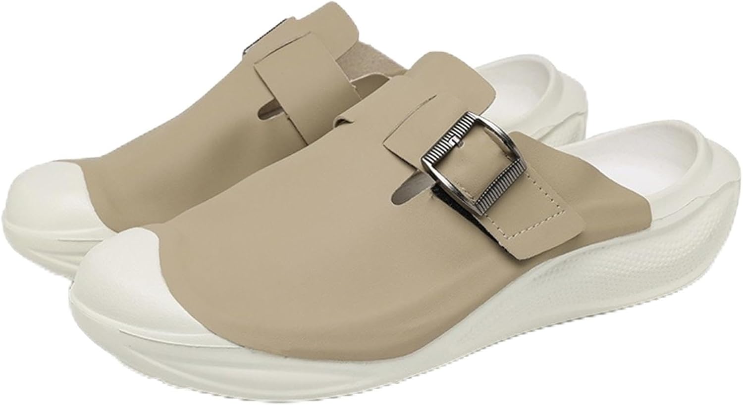 

Мужские слипоны и сабо Abborora, легкие открытые сзади, удобная обувь для ходьбы, дышащие тапочки с закрытым носком, хаки