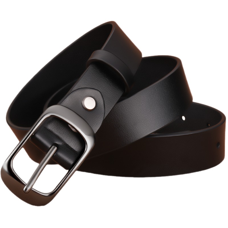 

Ремень женский из сплава и коровьей кожи 2,8 см WARRIOR, черный