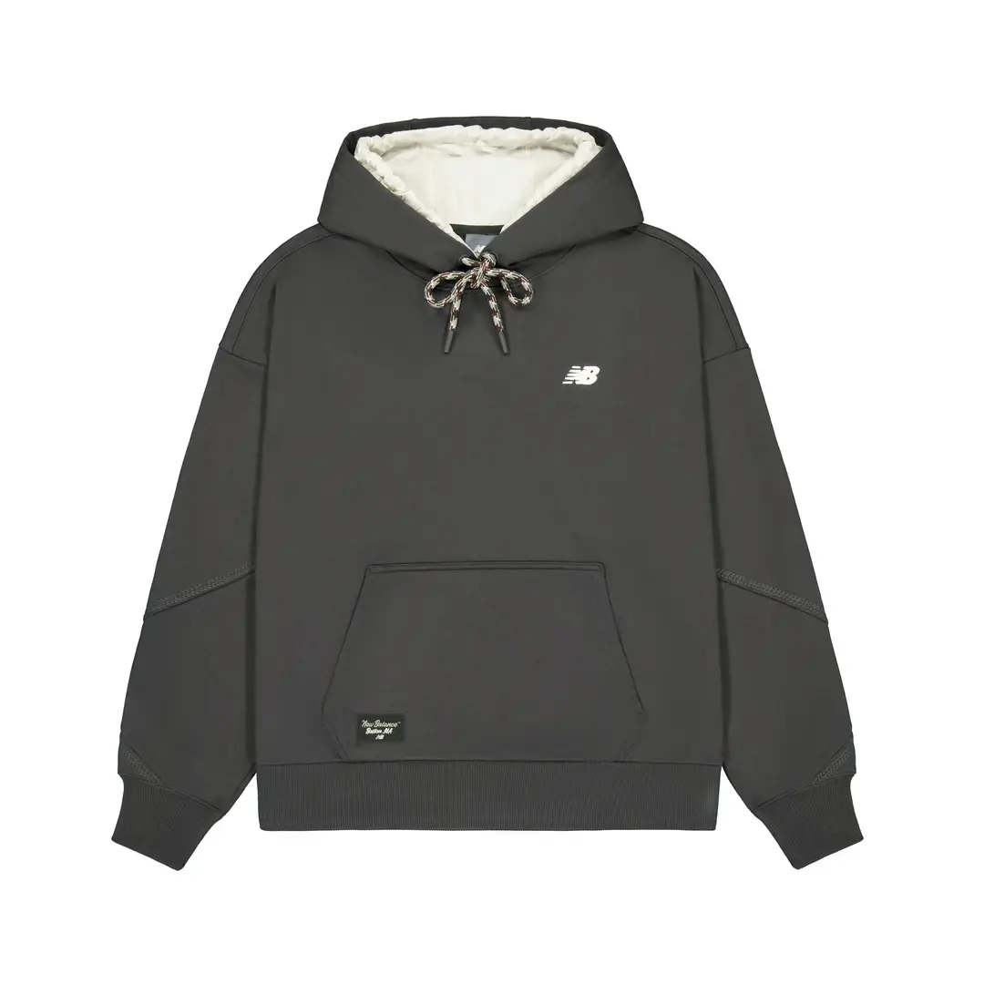 

New Balance Футболка худи мужская черная FW24