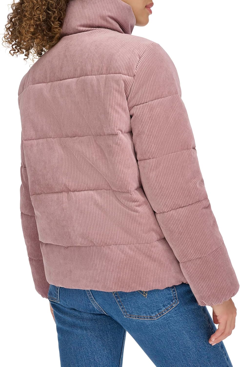 Женская вельветовая куртка-пуховик Levi's Zoe (стандартные и большие размеры), New Rose Taupe Corduroy — фото 4