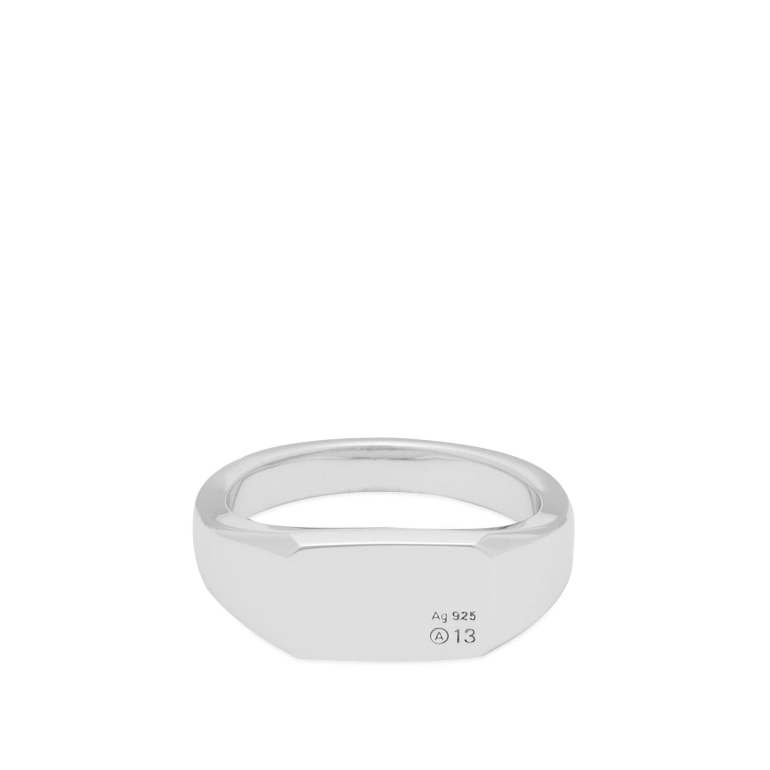 

Кольцо Numbering A13 Signet Ring, серебряный