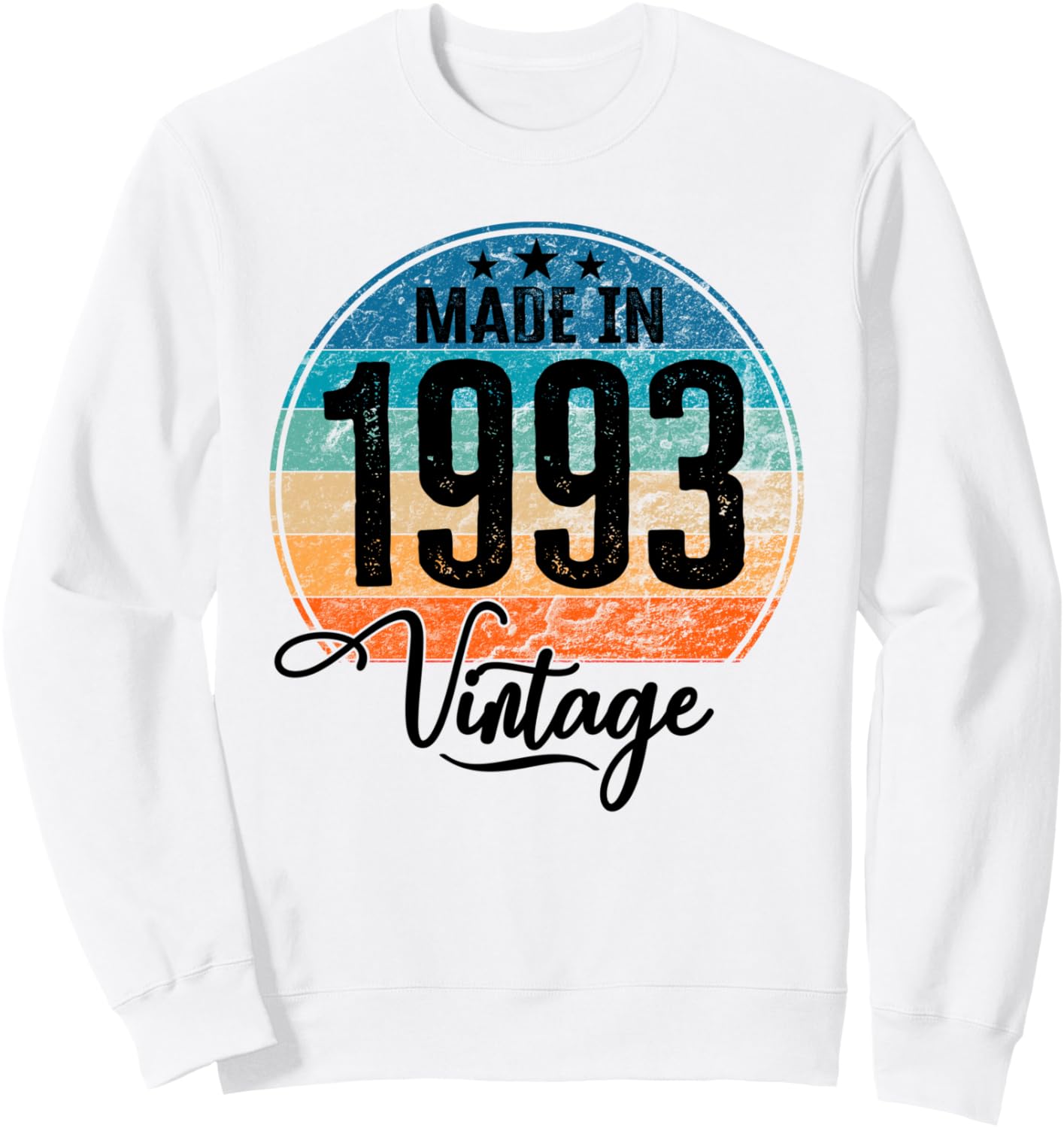 

Винтажная толстовка ко дню рождения 1993 года Kattos - Happy Birthday 1993, белый