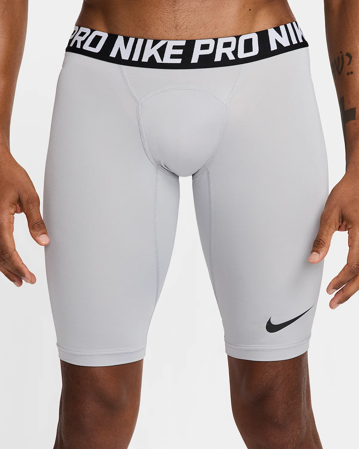 Мужские бейсбольные шорты Nike Pro Slider 10", Wolf Grey — фото 2