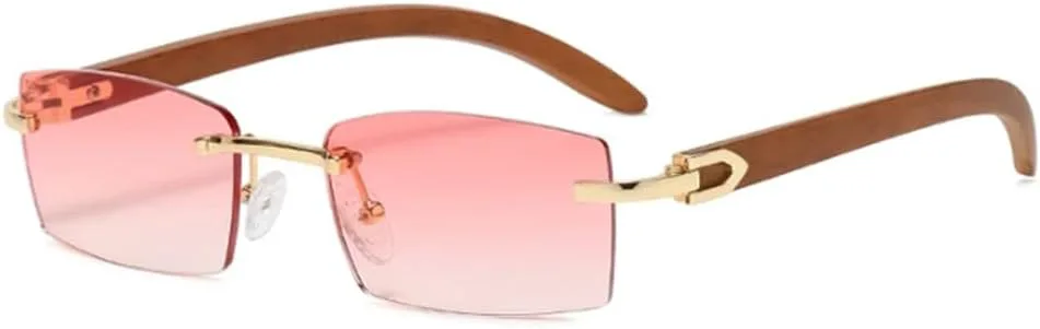 

Солнцезащитные очки UV400 с защитой от ультрафиолета, черные, без оправы, для женщин и мужчин, для бега и занятий спортом на открытом воздухе UYPTK, Pink