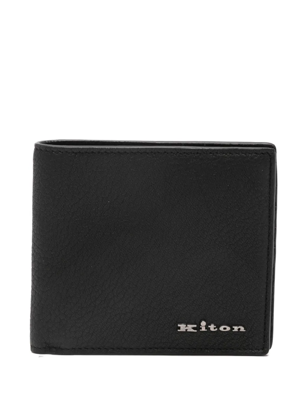 

Кошелек с логотипом Kiton, черный