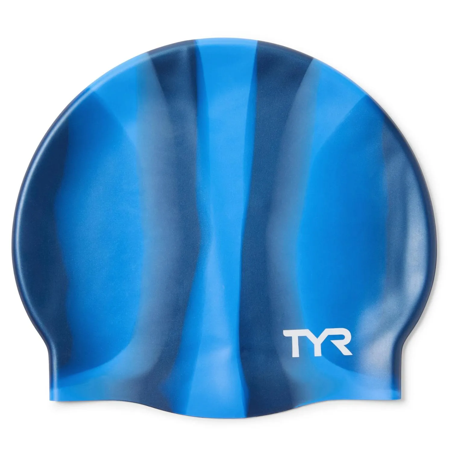 

Многоцветная силиконовая шапочка для плавания для взрослых TYR, Blue/Multi