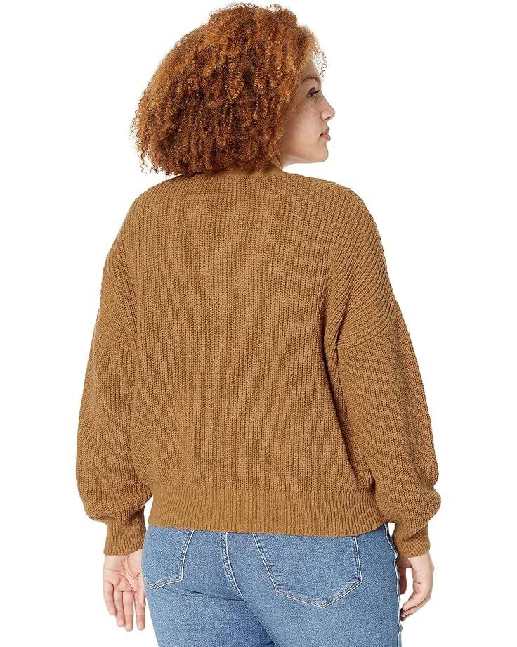 

Свитер Madewell Plus Greywood Crop Cardigan Sweater, цвет Toffee