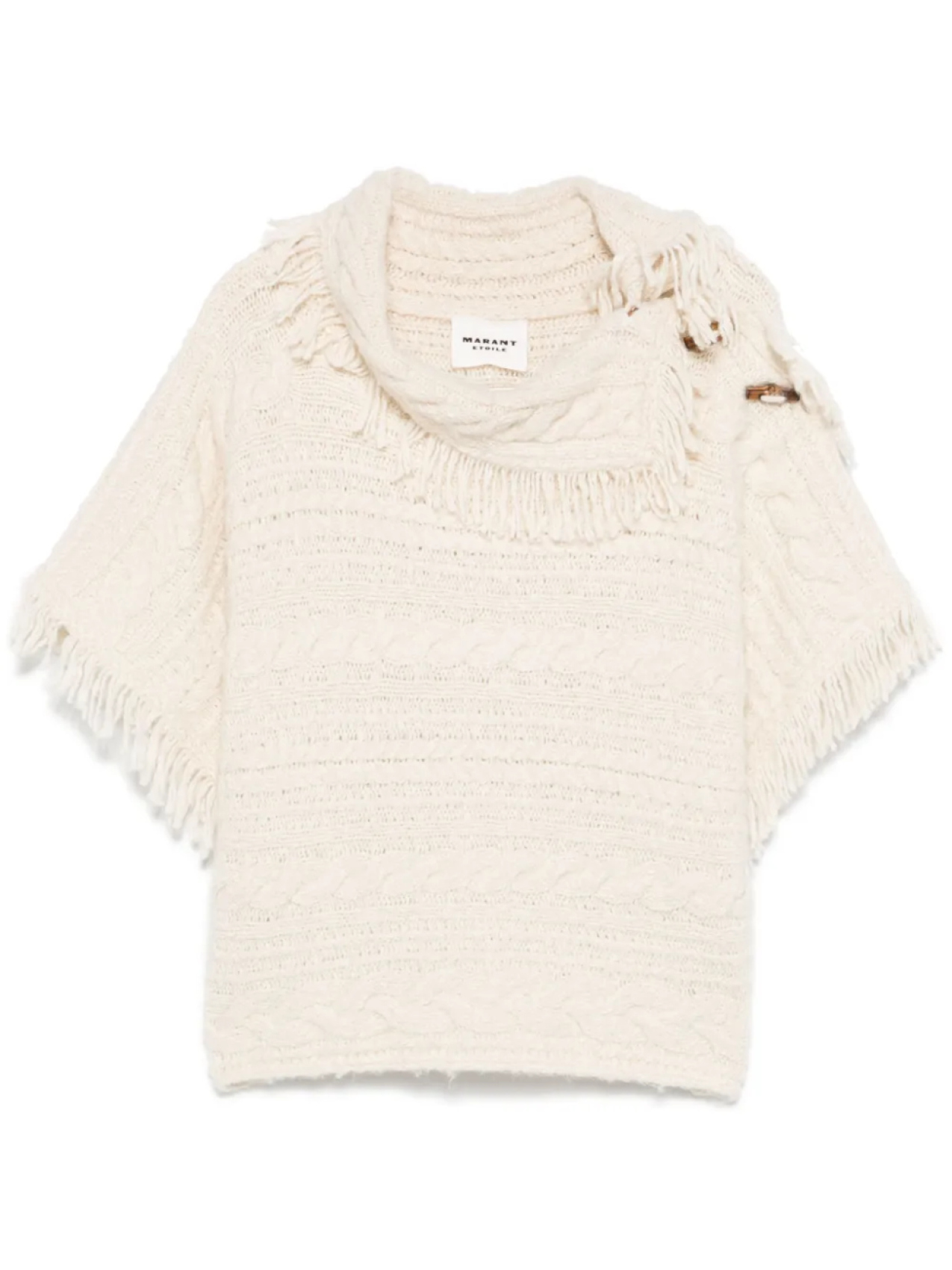 

MARANT ÉTOILE пончо Blanche, нейтральный
