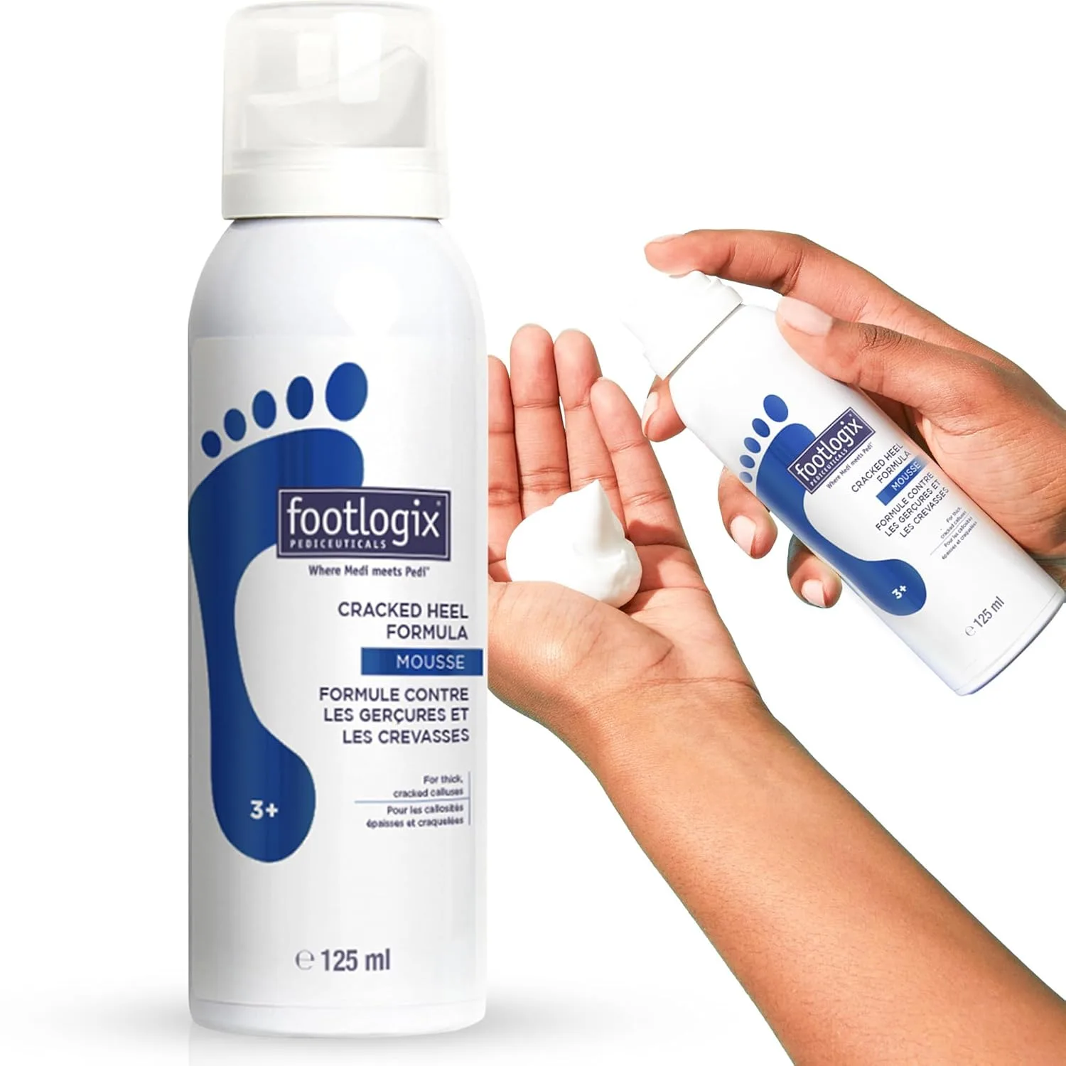 FOOTLOGIX Средство от трещин на пятках, белое, 4,23 унции 119.92 г (1 шт.)